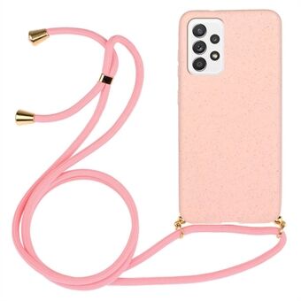 Voor Samsung Galaxy A33 5G Hangende riem design mobiele telefoonhoes TPU + Weidestro anti-kras telefoonachterkant case.