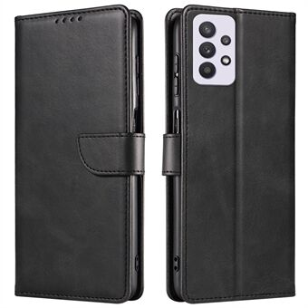 Voor Samsung Galaxy A33 5G PU Leather Wallet Case TPU Bumper Stand Magnetische Sluiting Shockproof Flip Cover