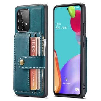 JEEHOOD voor Samsung Galaxy A33 5G met leer gecoate TPU-hoes Anti-val afneembare 2-in-1 portemonnee-functie RFID-blokkerende telefoonhoes