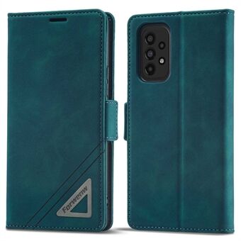 FORWENW F3-Series Voor Samsung Galaxy A33 5G Scratch Portemonnee Stijl Case PU Leather Flip Beschermende Telefoon Shell met Stand