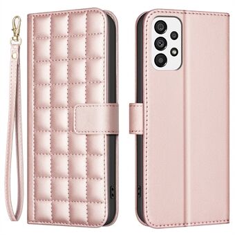 BINFEN KLEUR BF34 voor Samsung Galaxy A33 5G Hoesje met Leren Band Telefoonhoesje