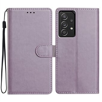 Voor Samsung Galaxy A33 5G Leren Telefoonhoesje Portemonnee Standaardcover met Handige Band