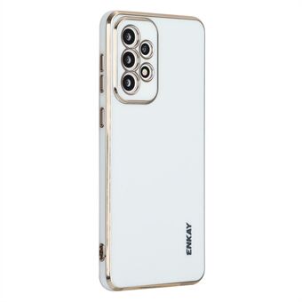 ENKAY HOED Prince Voor Samsung Galaxy A33 5G Galvaniseren Randen Zachte TPU Cover Precieze Uitsparing Camera Lens Beschermende schokbestendig Telefoon Case