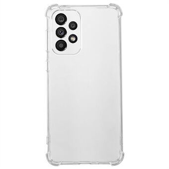 Voor Samsung Galaxy A33 5G Zachte TPU Telefoon Case Transparante Versterkte Hoeken Anti-drop Cover