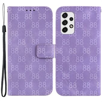 Schokbestendig hoesje voor Samsung Galaxy A33 5G anti-drop portemonnee telefoonhoes dubbel 8-vorm bedrukt PU lederen flip cover