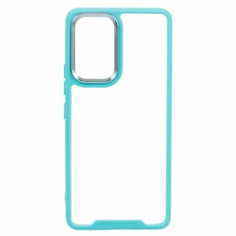 Transparante hoes voor Samsung Galaxy A33 5G, Elektroplating Lens Frame TPU + Acryl telefoonhoes