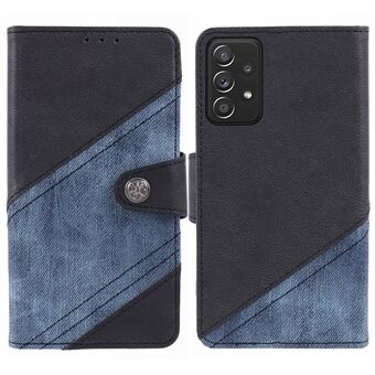 Voor Samsung Galaxy A33 5G Hoesje Portemonnee Standaard Telefoonhoes PU Leren Hoesje met Crazy Horse Textuur