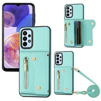 Crossbody Portemonneehoesje voor Samsung Galaxy A33 5G DF-09 Crossbody kaarthouder hoesje