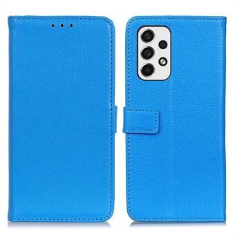 Litchi Textuur Zachte PU Lederen Flip Case Stand Magnetische Portemonnee Telefoon Cover voor Samsung Galaxy A53 5G