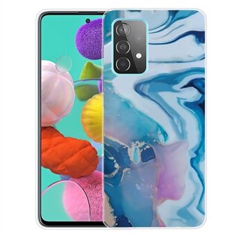 Gladde marmeren textuurpatroon IMD Soft TPU schokbestendige beschermhoes voor Samsung Galaxy A53 5G