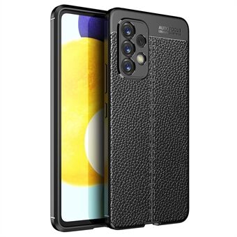 Litchi-textuur Flexibel TPU Slim Fashion antislip beschermend telefoonhoesje voor Samsung Galaxy A53