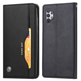 Voor Samsung Galaxy A53 5G Praktische Wallet Stand Design Auto-absorberende lederen beschermende telefoonhoes