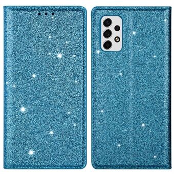 Voor Samsung Galaxy A53 5G Glitterpailletten Ultradun PU-leer + TPU-hoes Stand Telefoonhoes