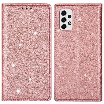 Voor Samsung Galaxy A53 5G Glitter pailletten Ultradun PU-leer + TPU-hoes Stand Telefoonhoes