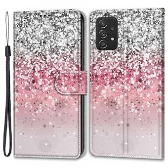 Patroon Printen Lederen Flip Hoesje Kaarthouder Magneet Folio Stand Schokbestendige TPU Binnenkant met Band voor Samsung Galaxy A53 5G