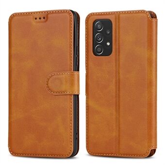 Magnetische Retro Matte PU Leather Stand Flip Cover Shockproof TPU Interieur RFID Blocking Wallet Folio Case voor Samsung Galaxy A53 5G