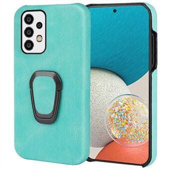 Incomplete Covering Phone Shell PU Leather Coated PC Back Case met draaibare standaard voor Samsung Galaxy A53 5G