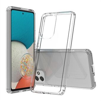 Voor Samsung Galaxy A53 5G Clear Goed beschermd Hard Acryl + Soft TPU Anti- Scratch Mobiele Telefoon Case Shell