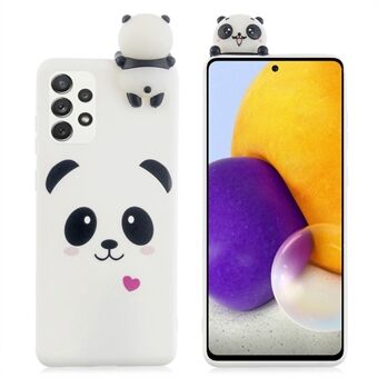 Voor Samsung Galaxy A53 5G schattig cartoon 3D dier karakter hoesje SZ patroon afdrukken TPU + PVC beschermhoes