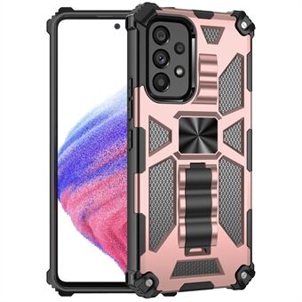 Voor Samsung Galaxy A53 5G beschermhoes Scratch Kickstand Inner TPU + Hard PC Shockproof Back Case