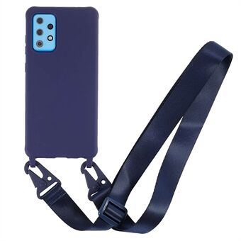 Voor Samsung Galaxy A53 5G Flexibele Mat TPU Telefoonhoesje met Brede Band en Volledige Bescherming Case