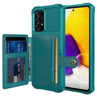 ZM03 telefoonhoes voor Samsung Galaxy A53 5G TPU + PU lederen portemonnee Scratch mobiele telefoonhoes met magnetische metalen plaat