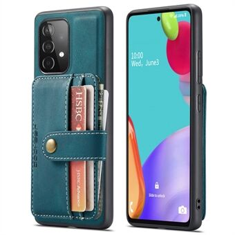 JEEHOOD voor Samsung Galaxy A53 5G Afneembare 2-in-1 Portemonnee Ontwerp RFID Blokkeren Leer Gecoat TPU Telefoon Case Cover