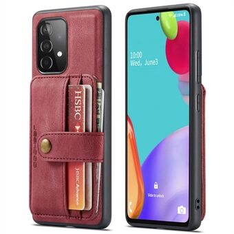 JEEHOOD voor Samsung Galaxy A53 5G Afneembare 2-in-1 Portemonnee Ontwerp RFID Blokkeren Leer Gecoat TPU Telefoon Case Cover