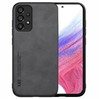 X&E voor Samsung Galaxy A53 5G Skin-touch gevoel PU lederen coating Soft TPU telefoonhoes met magnetische absorptie Ingebouwde metalen plaat