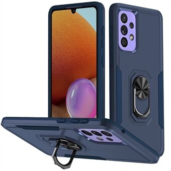 Voor Samsung Galaxy A53 5G Roterende Ring Kickstand Ontwerp PC + TPU Telefoon Anti-drop Case Anti- Scratch Achterkant Ondersteuning Magnetische Auto Mount