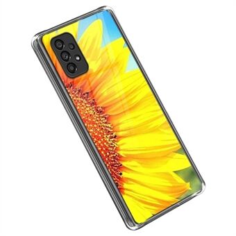 Voor Samsung Galaxy A53 5G Telefoonhoes Scratch Telefoonhoes Zonnebloem Patroon Afdrukken Zachte TPU Telefoonbeschermer