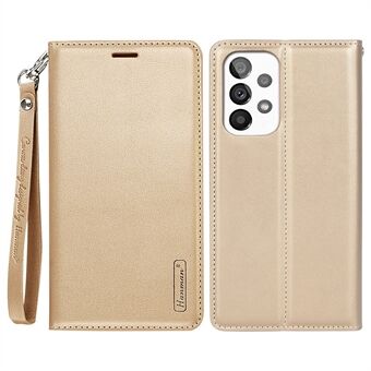 HANMAN Minor Series Flip Wallet Cover voor Samsung Galaxy A53 5G, volledige bescherming PU lederen telefoonhoes met Stand