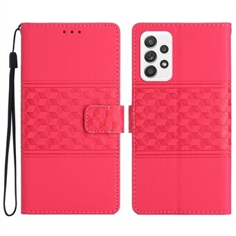 Voor Samsung Galaxy A53 5G Skin-touch Feeling Retro Case Bedrukt Patroon Stand Wallet Leather Phone Cover