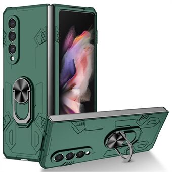 Voor Samsung Galaxy Z Fold4 5G opvouwbare telefoonhoes PC + TPU Scratch Kickstand Design slanke beschermhoes