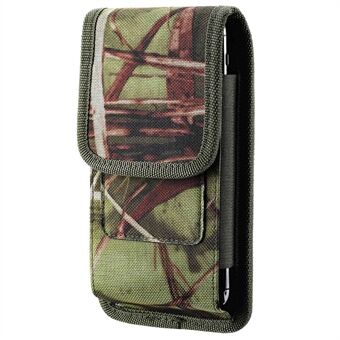 Voor Samsung Galaxy Z Fold4 5G / Fold3 5G Oxford Doek Camouflage Taille Telefoon Case Riemclip Opvouwbare Telefoon Tas