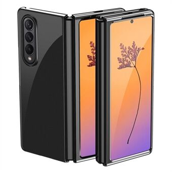 Voor Samsung Galaxy Z Fold4 5G Hard PC Phone Case Anti- Scratch Anti-drop Galvaniseren Beschermhoes