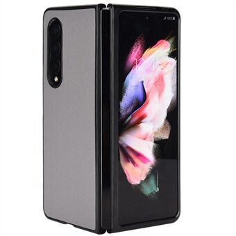 Voor Samsung Galaxy Z Fold4 5G Anti- Scratch Litchi Textuur PU Leer Gecoat PC Case Shockproof Mobiele Telefoon Cover