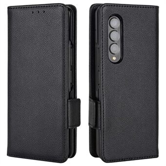 Voor Samsung Galaxy Z Fold4 5G Litchi Texture Wallet Stand Case PU lederen volledige bescherming telefoonhoes