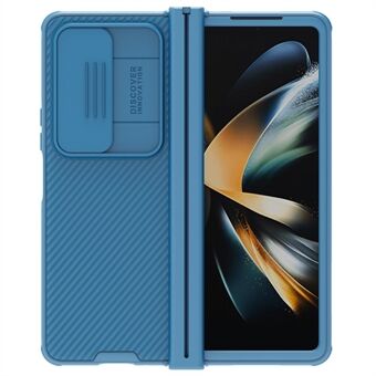 NILLKIN CamShield Pro Serie voor Samsung Galaxy Z Fold4 5G TPU + PC Penhouder Ontwerp Slide Camera Bescherming Opvouwbare Telefoon Cover