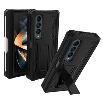 Kickstand Case voor Samsung Galaxy Z Fold4 5G Anti-Drop Hard PC+TPU Telefoonhoes