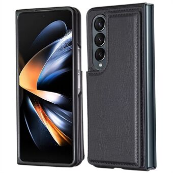 Voor Samsung Galaxy Z Fold4 5G Case Card Holder Anti-drop PU Lederen Telefoonhoesje