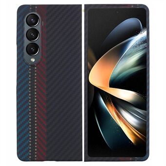 Voor Samsung Galaxy Z Fold4 5G Hoesje Kleur Streep Aramidevezel Anti-kras Cover (Groot Achterlensgat)