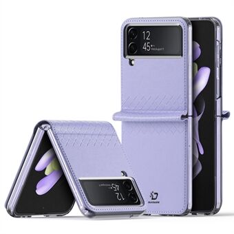 DUX DUCIS Bril-Serie Voor Samsung Galaxy Z Flip4 5G Shockproof Case Anti-val Slanke Telefoon Protector PU Leer + PC Telefoon Case