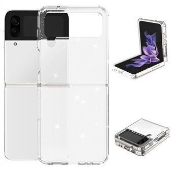 Voor Samsung Galaxy Z Flip4 5G Glitter Poeder IMD Clear Telefoon Case Anti- Scratch Zachte TPU Shockproof Beschermhoes