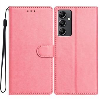 Voor Samsung Galaxy A14 4G / 5G Leren Telefoonhoesje Wallet Stand Cover met Handige Strap