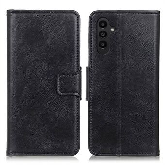 Voor Samsung Galaxy A14 5G Crazy Horse textuur portemonnee folio telefoonhoes full body split lederen magnetische sluiting Stand cover