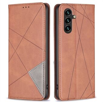 Voor Samsung Galaxy A14 5G BF Imprinting Pattern Series-1 Geometrisch bedrukt lederen telefoonhoesje Magnetische automatisch geabsorbeerde kaarthouder Stand Cover