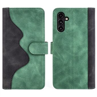 Voor Samsung Galaxy A14 5G / 4G Kleur Splitsen PU lederen boek portemonnee hoesje Magnetische sluiting Stand Volledige bescherming Folio Flip telefoonhoes