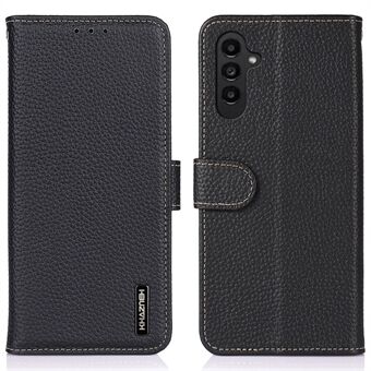 KHAZNEH Voor Samsung Galaxy A14 5G/A14 4G Volledige Bescherming Cover Litchi Textuur Lederen Telefoon Portemonnee Stand Case