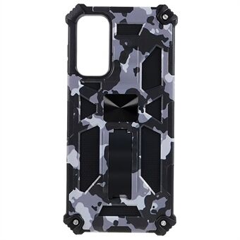 Voor Samsung Galaxy A14 5G telefoonhoes met standaard, slagvast camouflageontwerp PC + TPU telefoonbeschermhoes